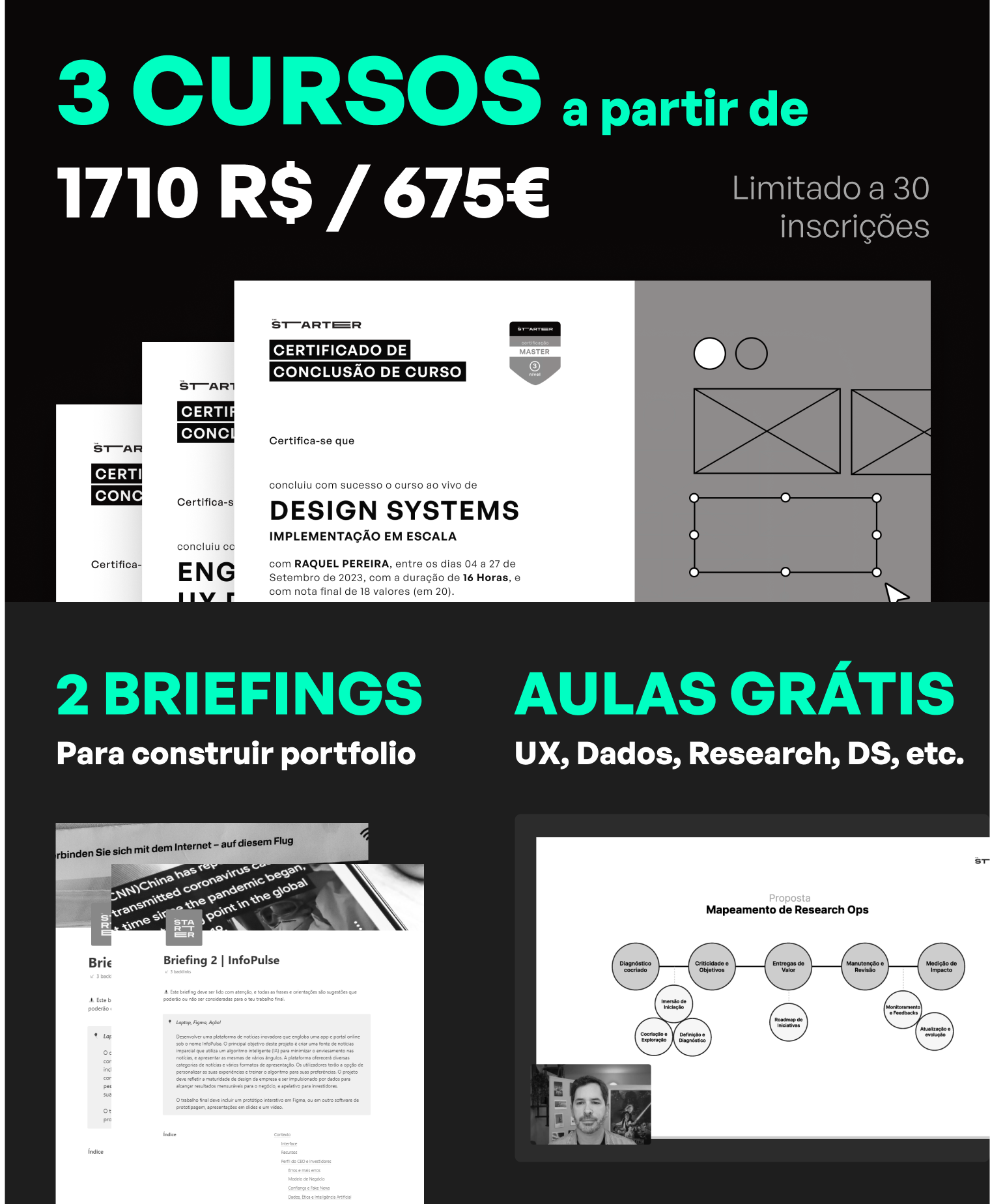 3 Cursos até 70% de desconto, campanha Black Weeks da TheStarter