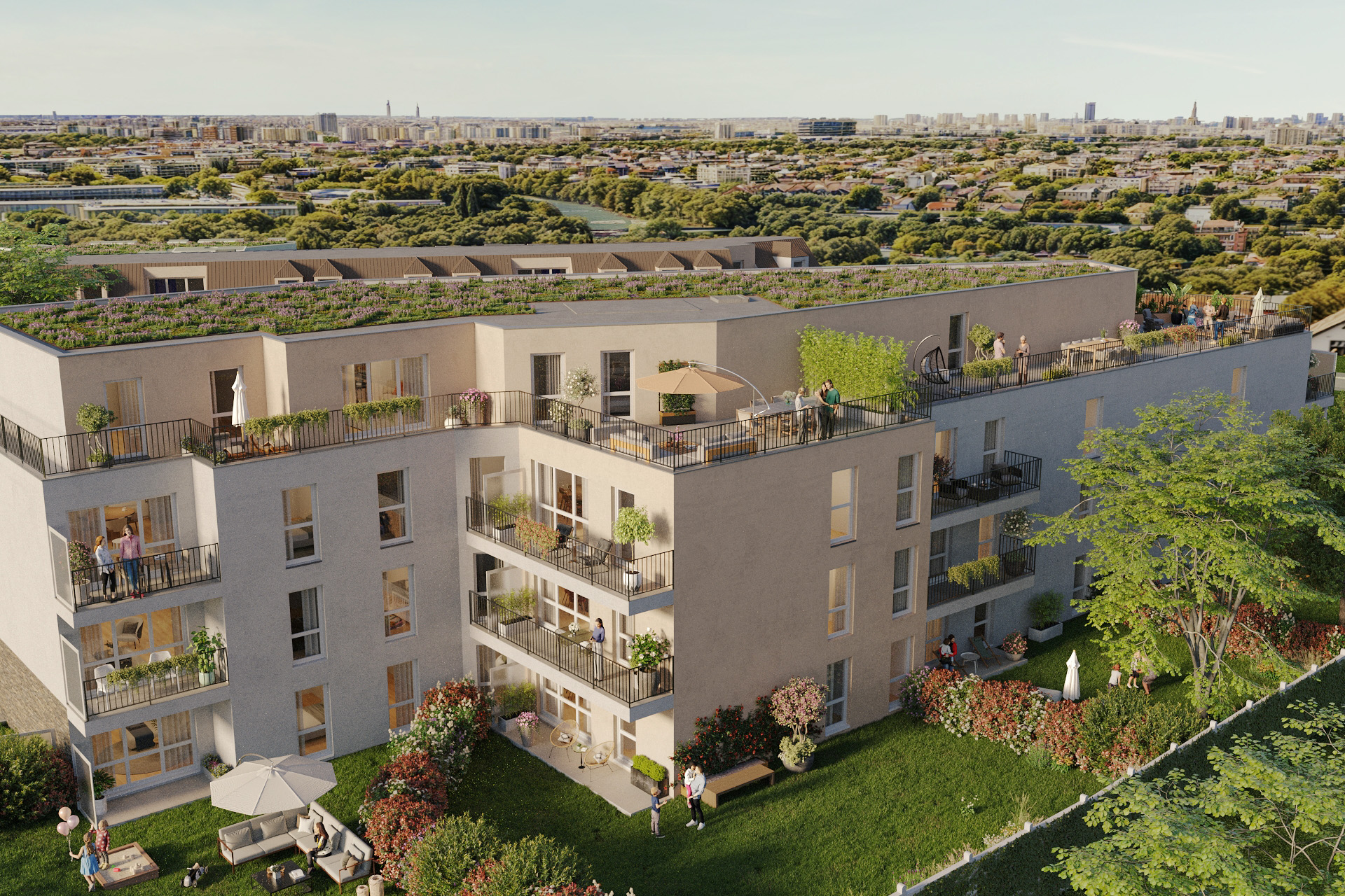 Photo d'un immeuble pour symboliser que la résidence arrive prochainement