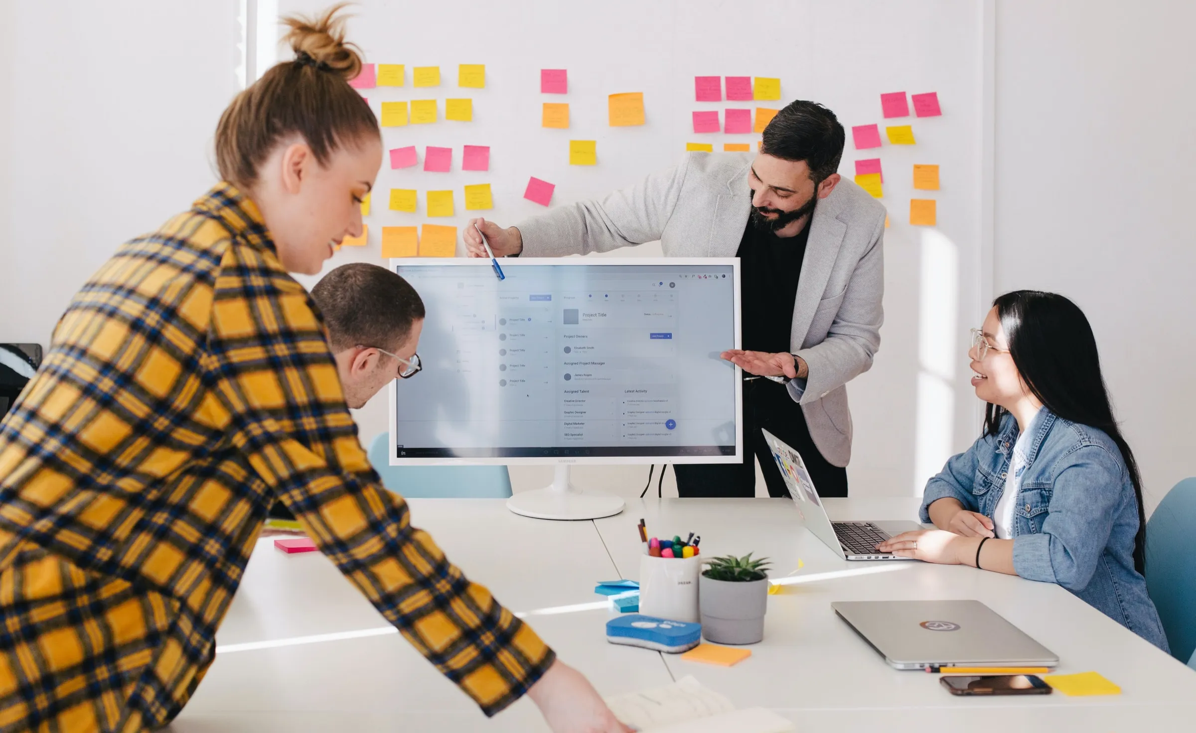 a team's discussion about user centric solutions