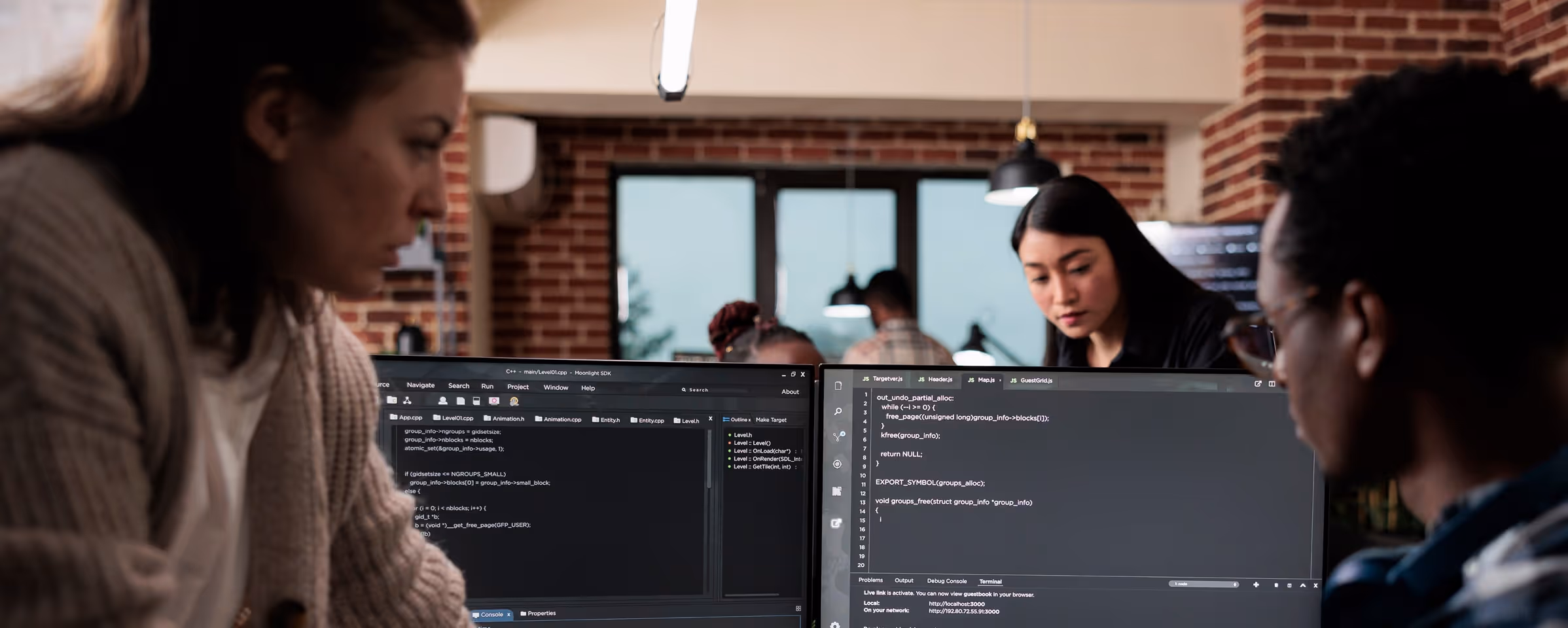 Expert programmers developing data decryption, image