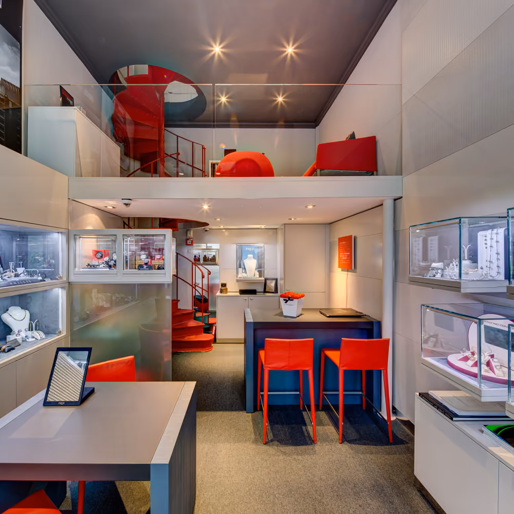 Inside view of the Ouranos shop.