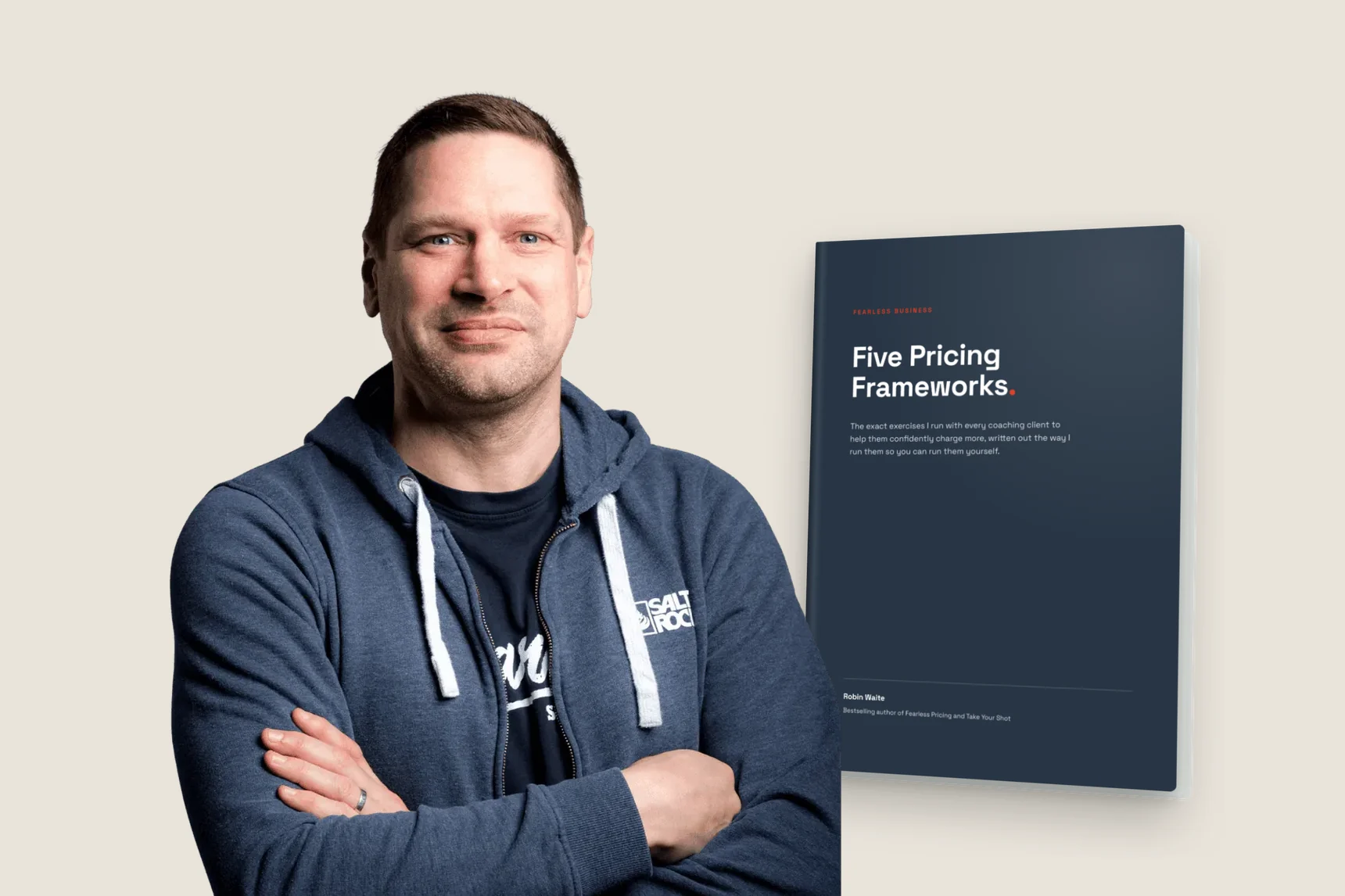 Robin Waite with his 5 Pricing Frameworks guide