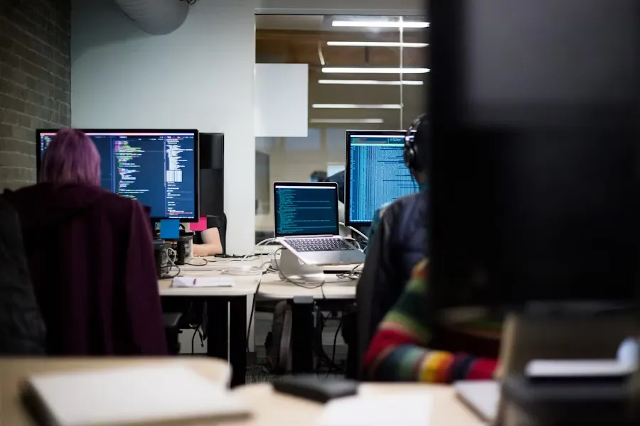a team working on software for infrastructure projects