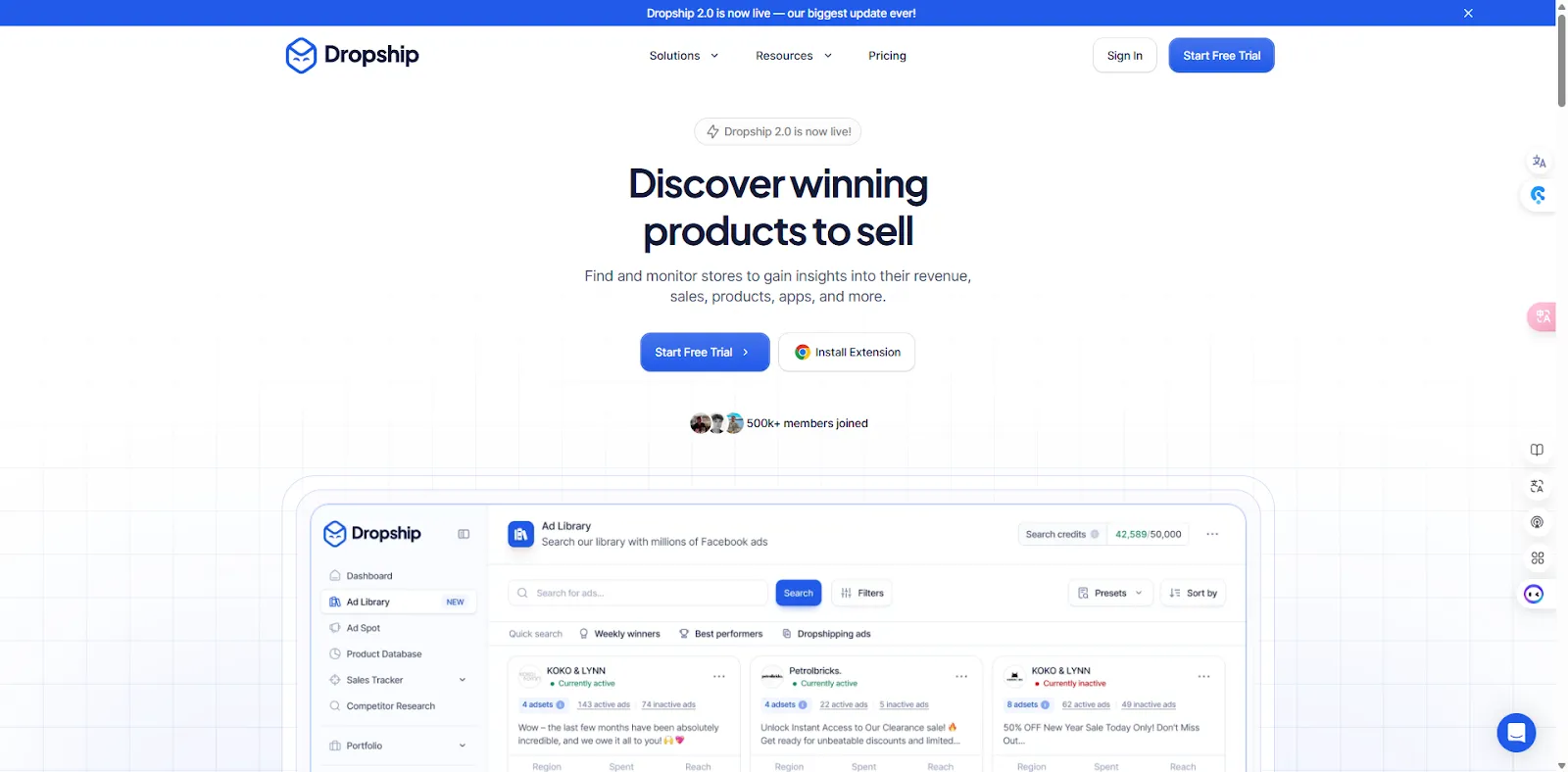 dropship adspy tool for ecommerce