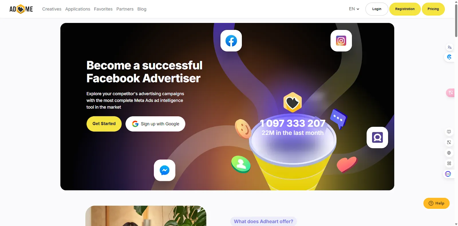 adheart adspy tool for ecommerce