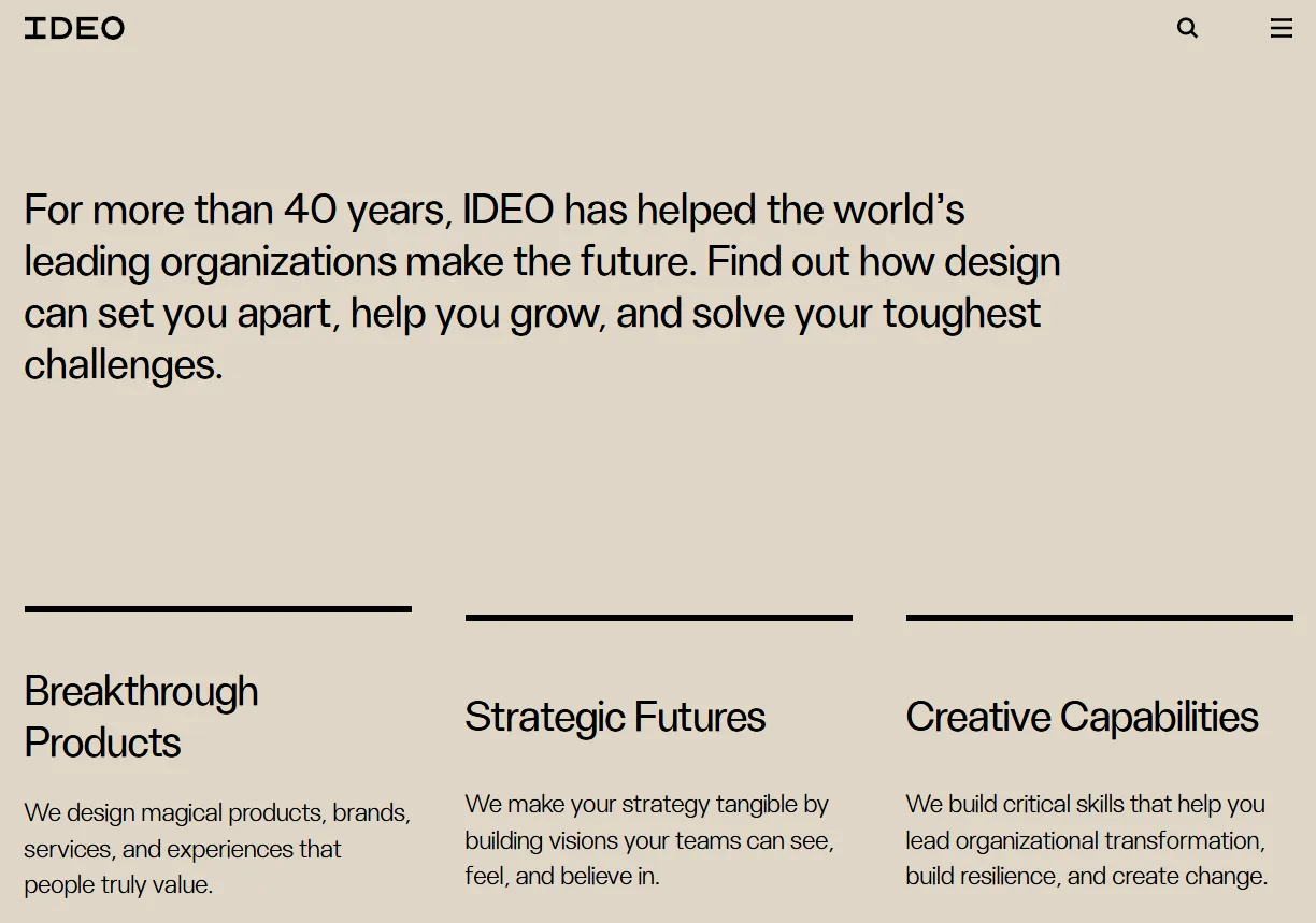 Clay UI/UX Design company website
