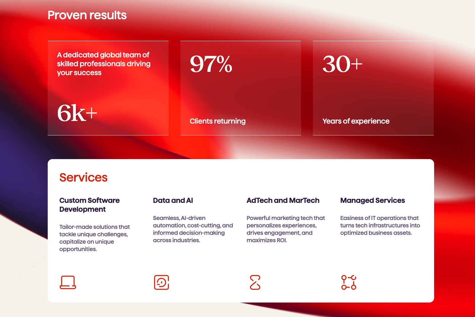 Avenga Homepage