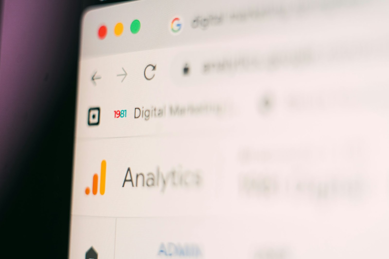 Google Analytics dashboard