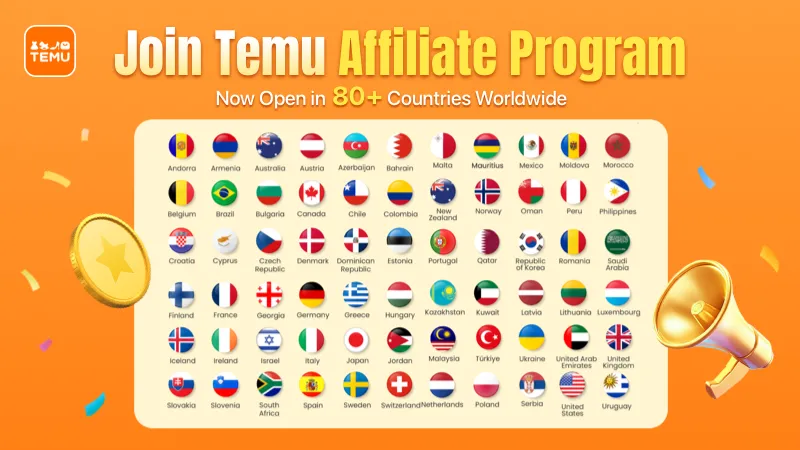 Join TEMU affiliate program