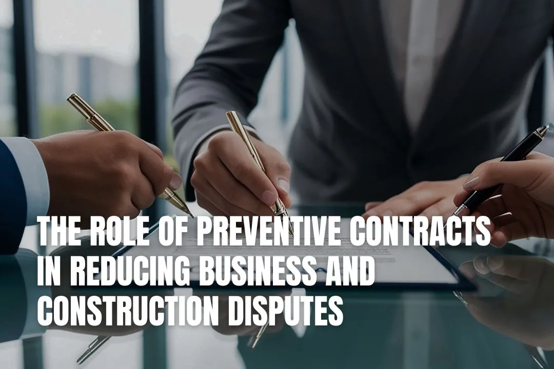 The Role Of Preventive Contracts In Reducing Business And Construction Disputes
