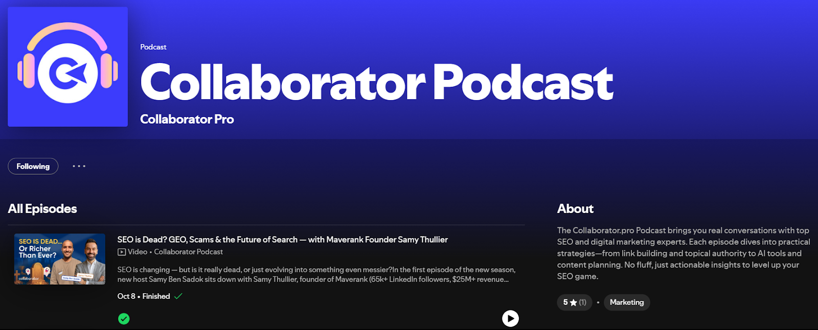 Collaborator SEO Podcast