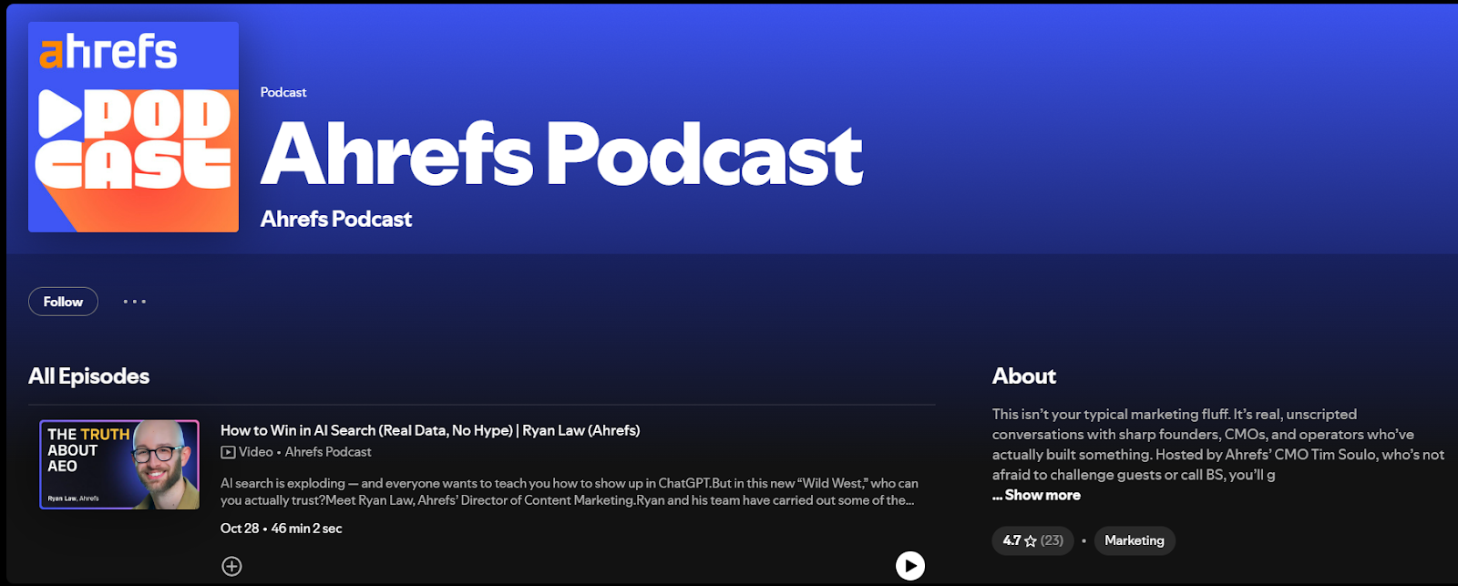 Ahrefs Podcast