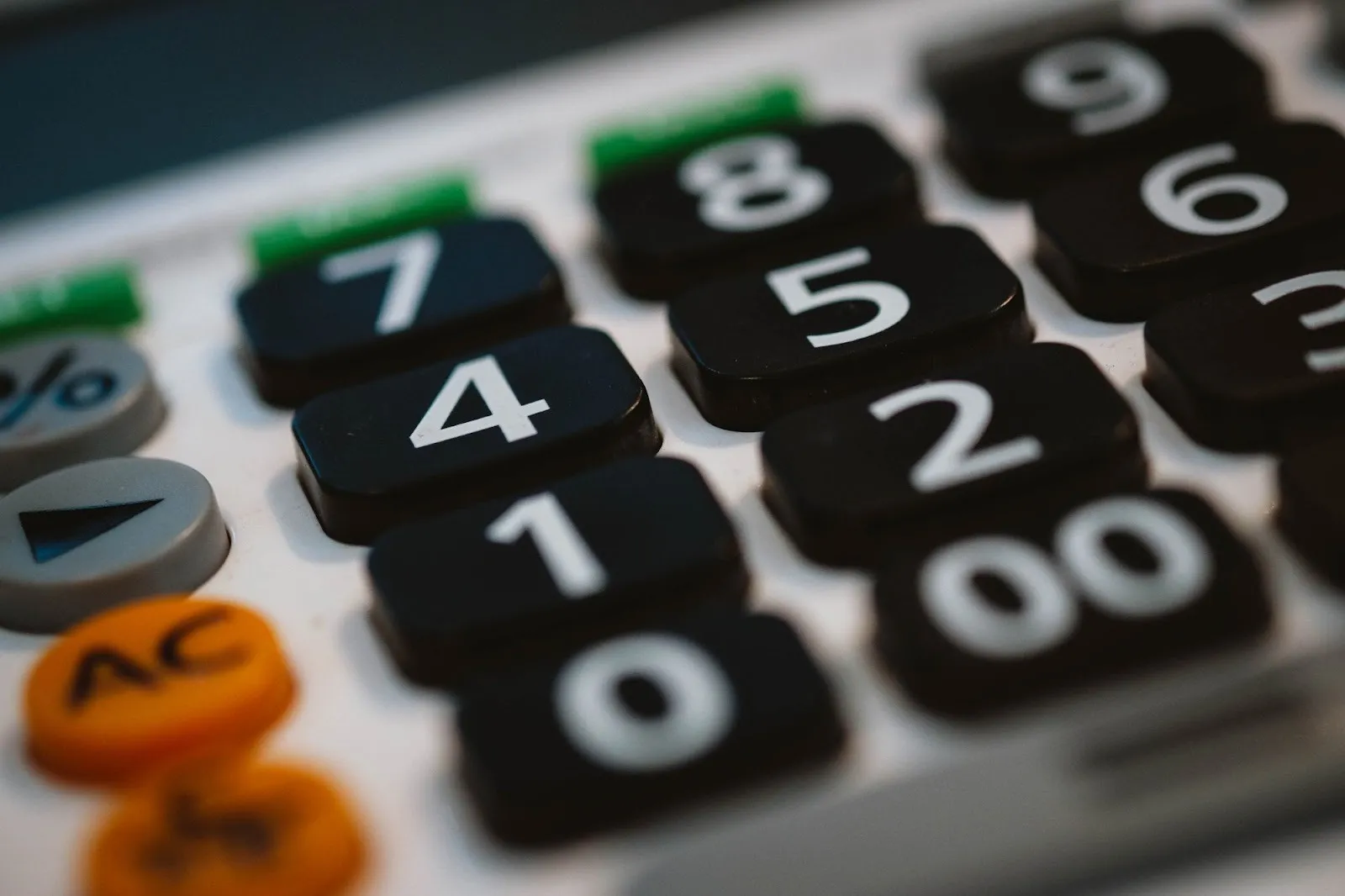 Calculator in business office