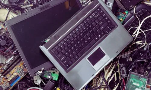 destroyed laptop