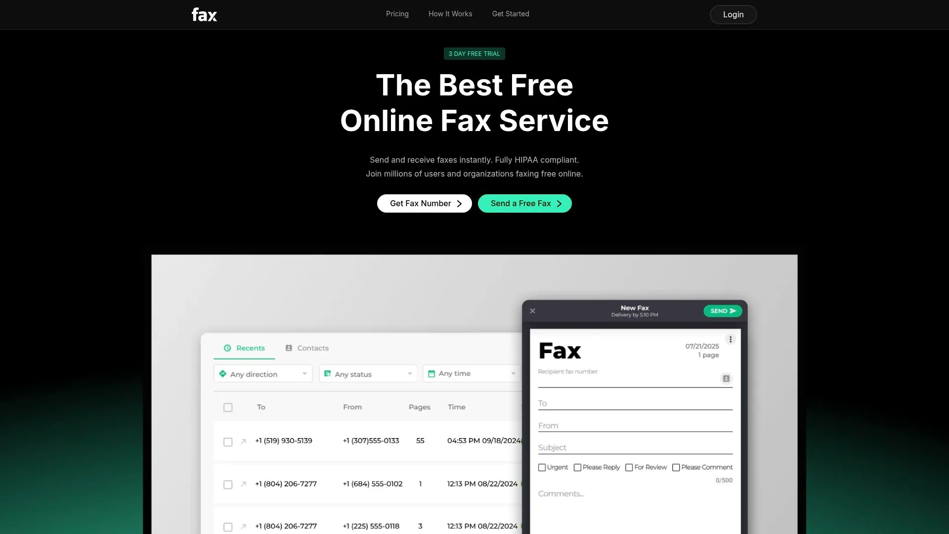 Online fax ser