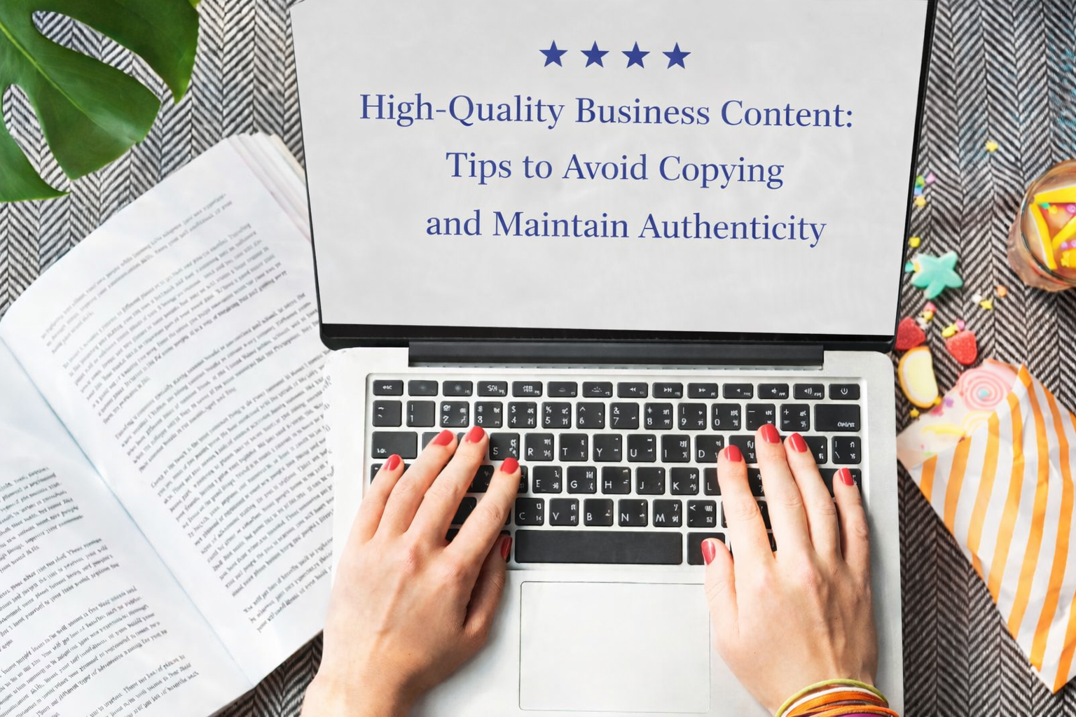 Person typing on a laptop