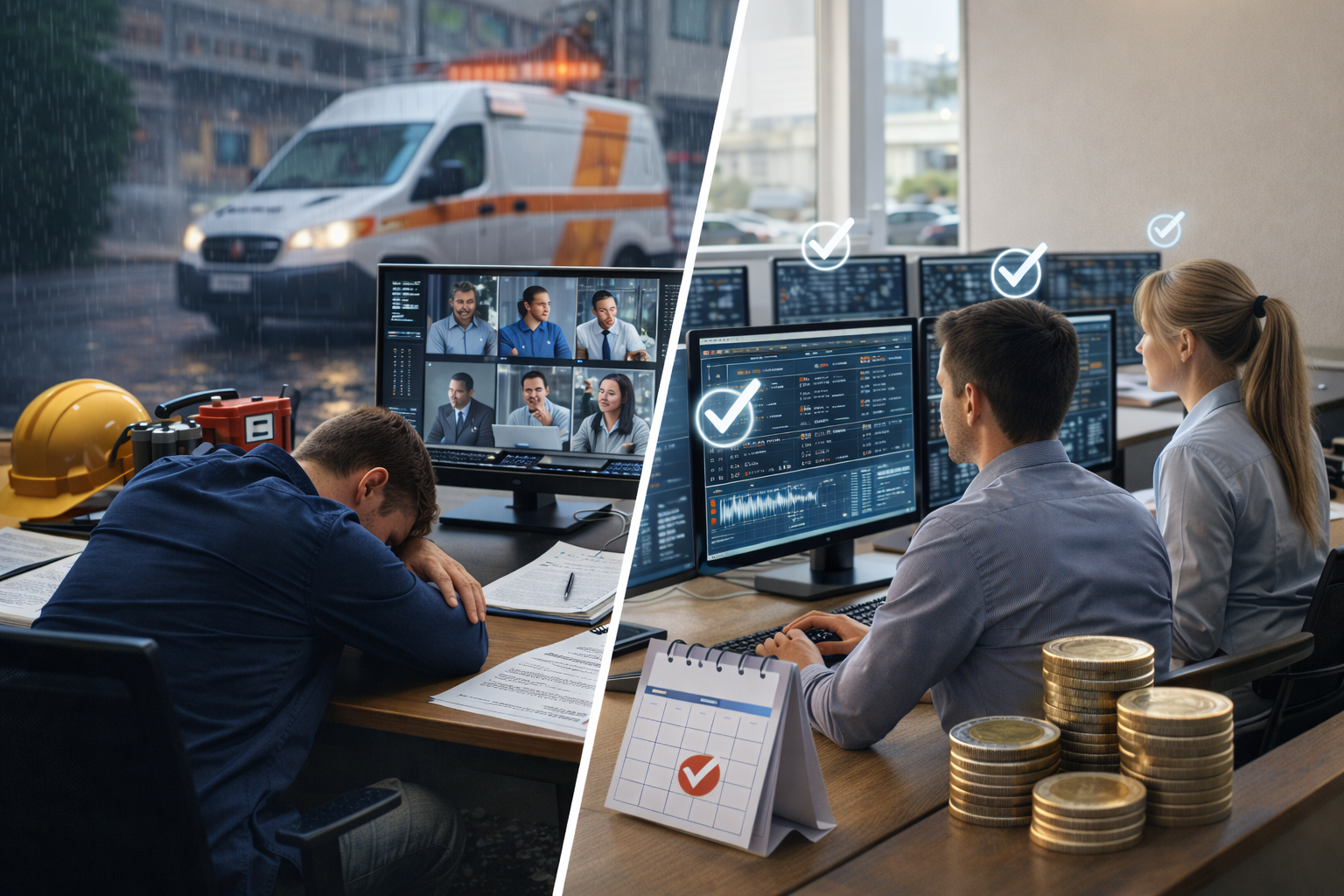 Illustration of business operations