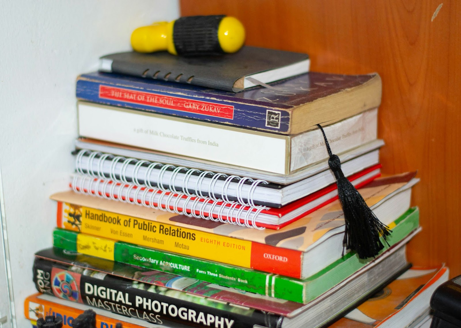 A stack of books