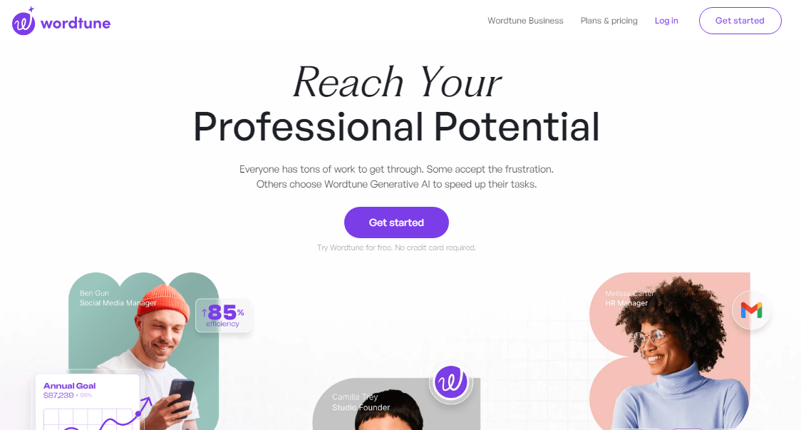 wordtune tool used by professionals for writng assistance