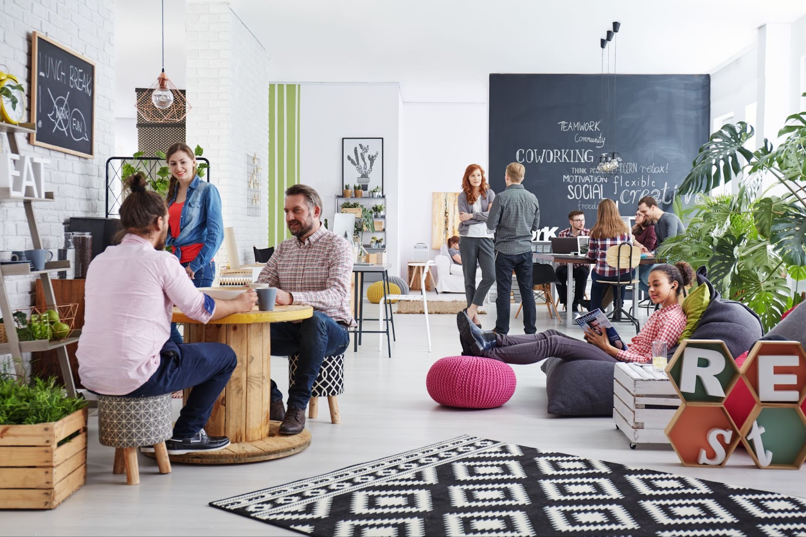 A productive and flexible coworking space