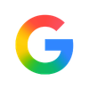Google multicolored capital letter G logo.