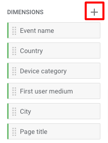 Adding dimensions to GA4 Explorations report