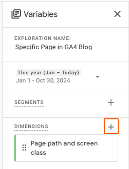 adding a dimension to an exploration in ga4