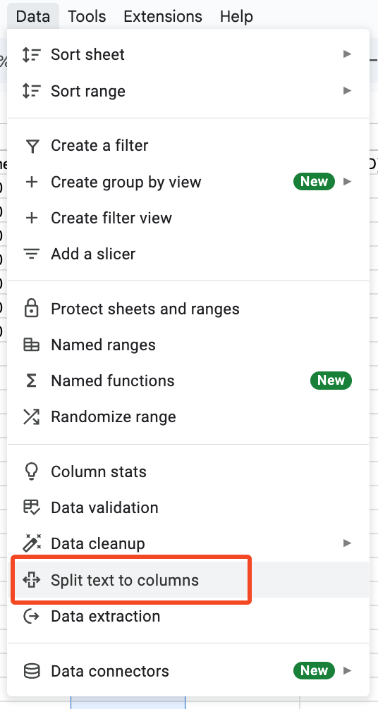 splitting keyword search trend data into multiple columns