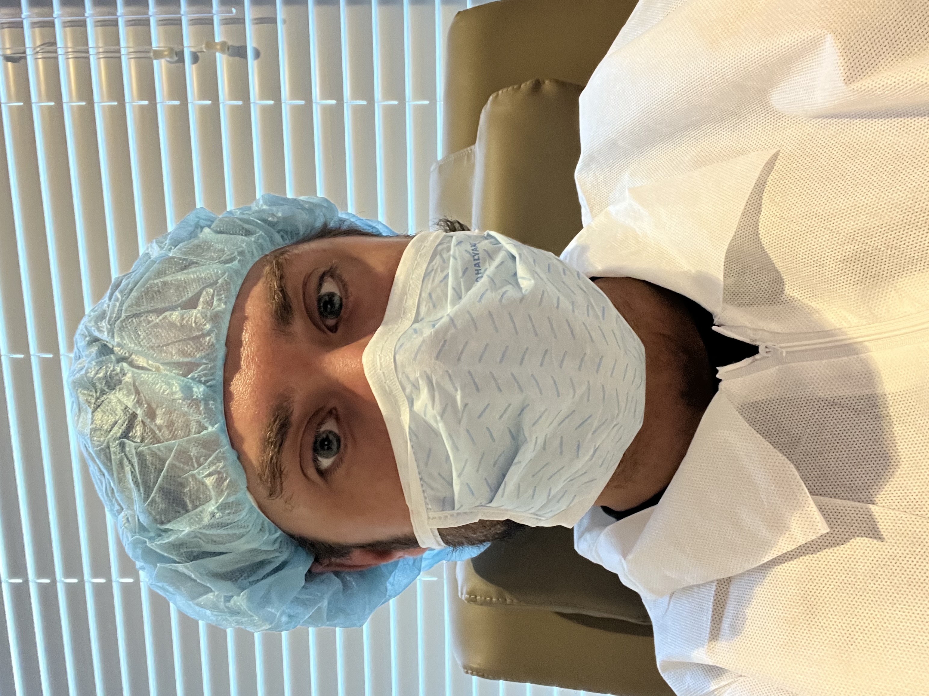 Man in medical mask.