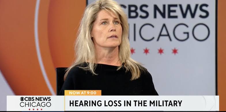 A hearing care professional interviewed in a TV news segment about hearing loss