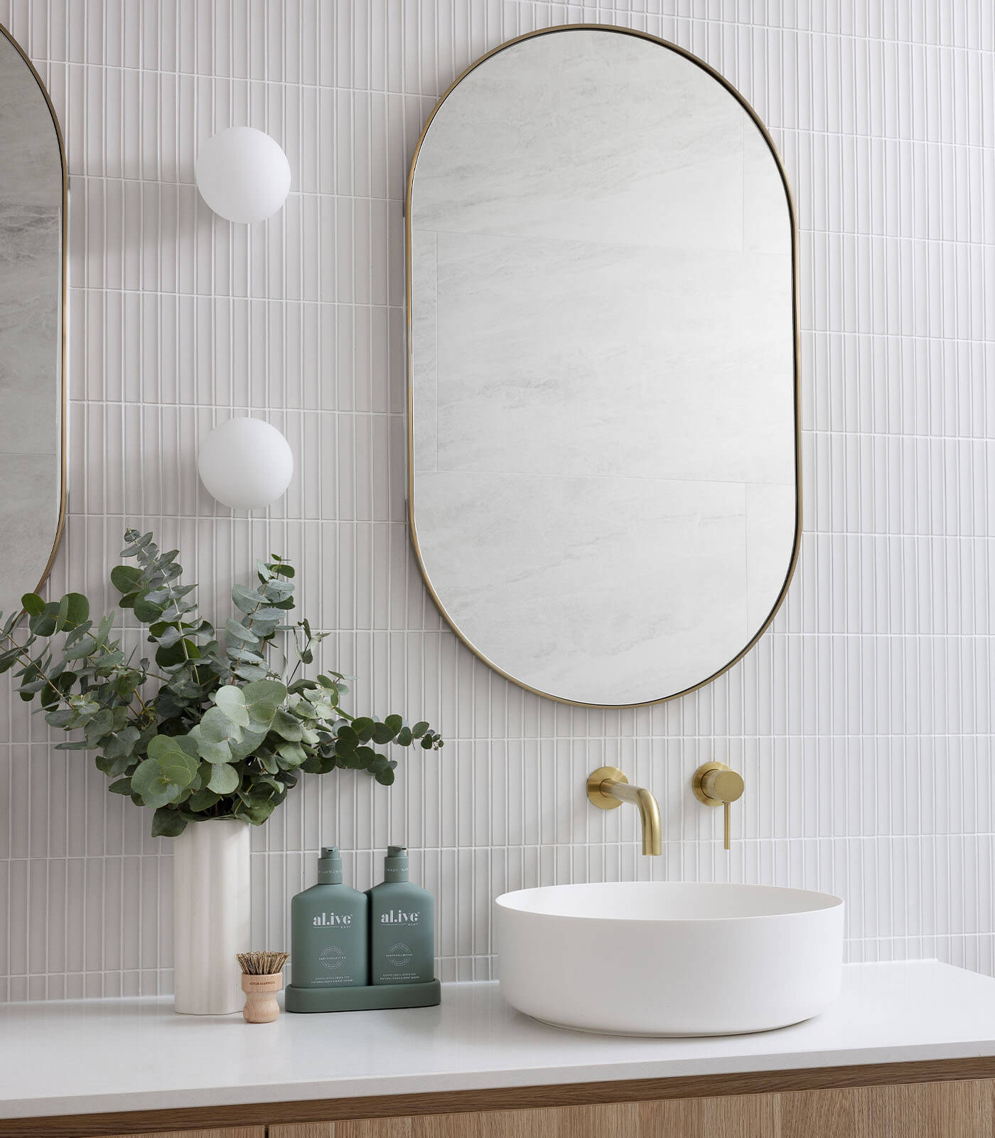 Orb Mirror Wall Light