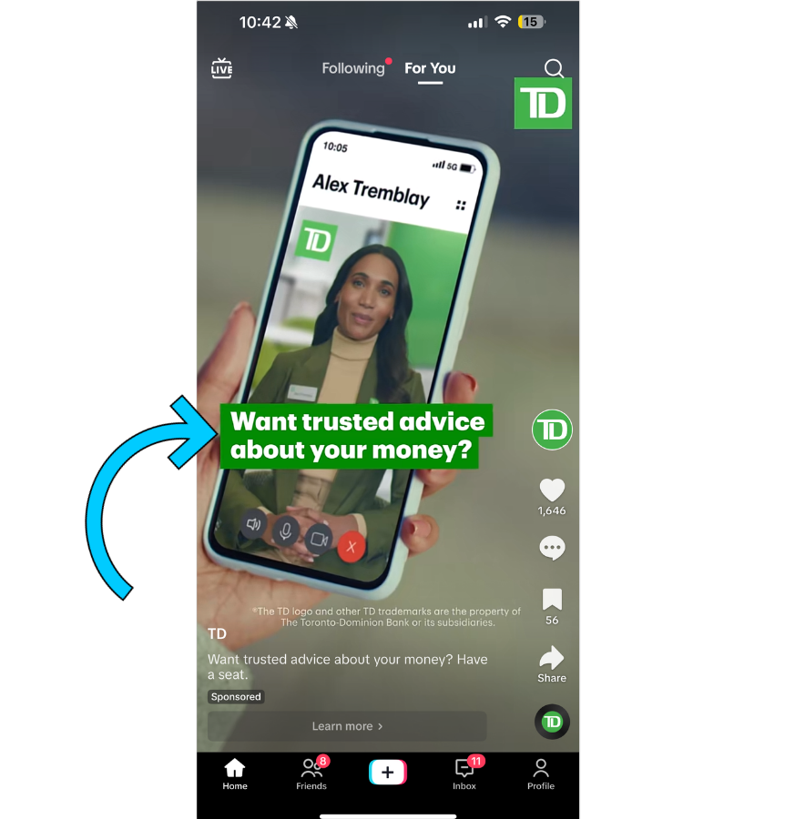 TikTok Ads — Captions Example
