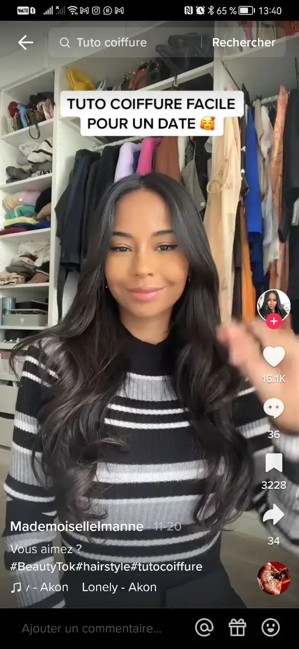 Influenceuse mode TikTok en France très connue