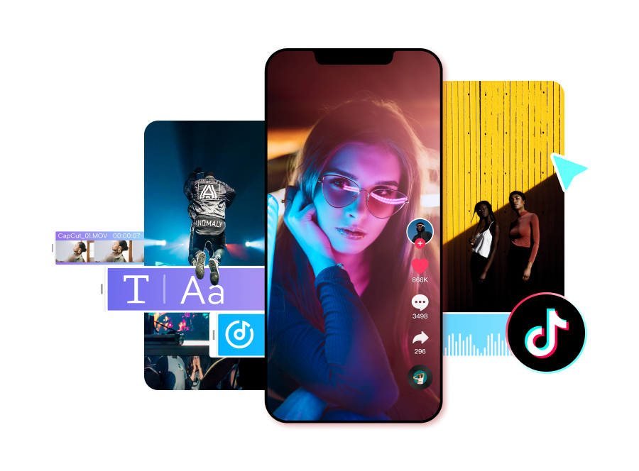 Fais un montage vidéo Tiktok en 3 clics et partage ton univers