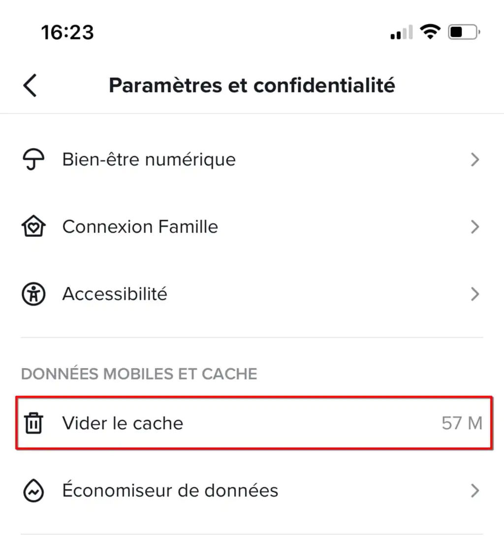 Comment vider le cache de TikTok