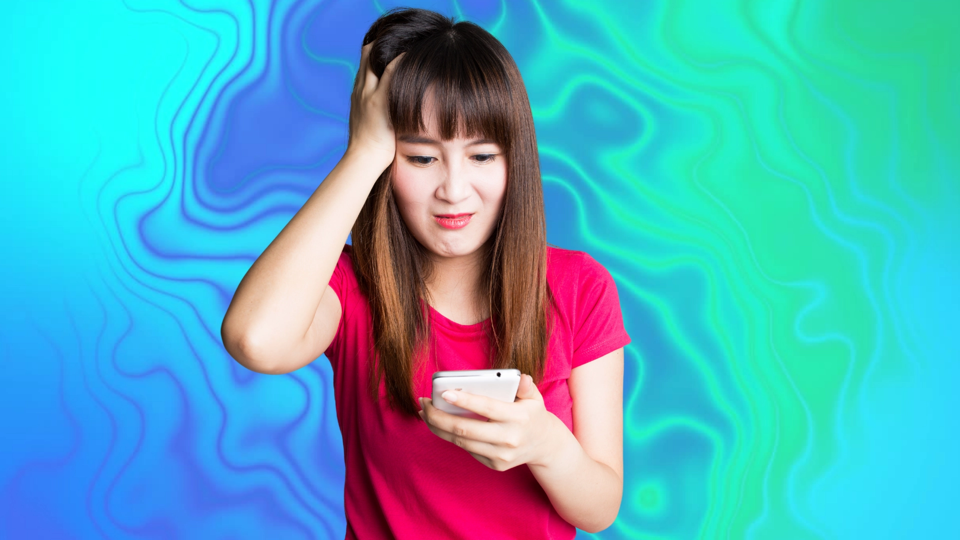 Une tiktokeuse triste parce que sa vidéo a fait moins de vues sur TikTok.