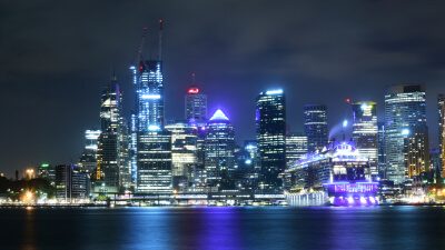 Sydney at night time 