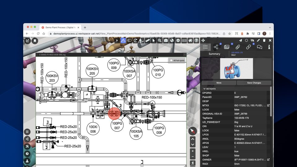 Hotspotting turns your 2D diagrams into 3D entities