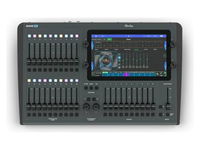 ChamSys QuickQ 20 lighting console with touchscreen, lighting desk hire Perth