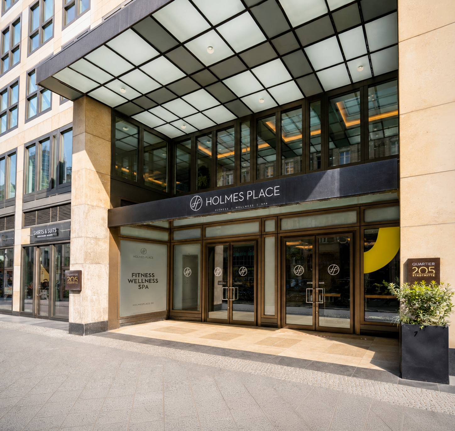 Die Finnische Sauna im Holmes Place Fitnessstudio am Potsdamer Platz.