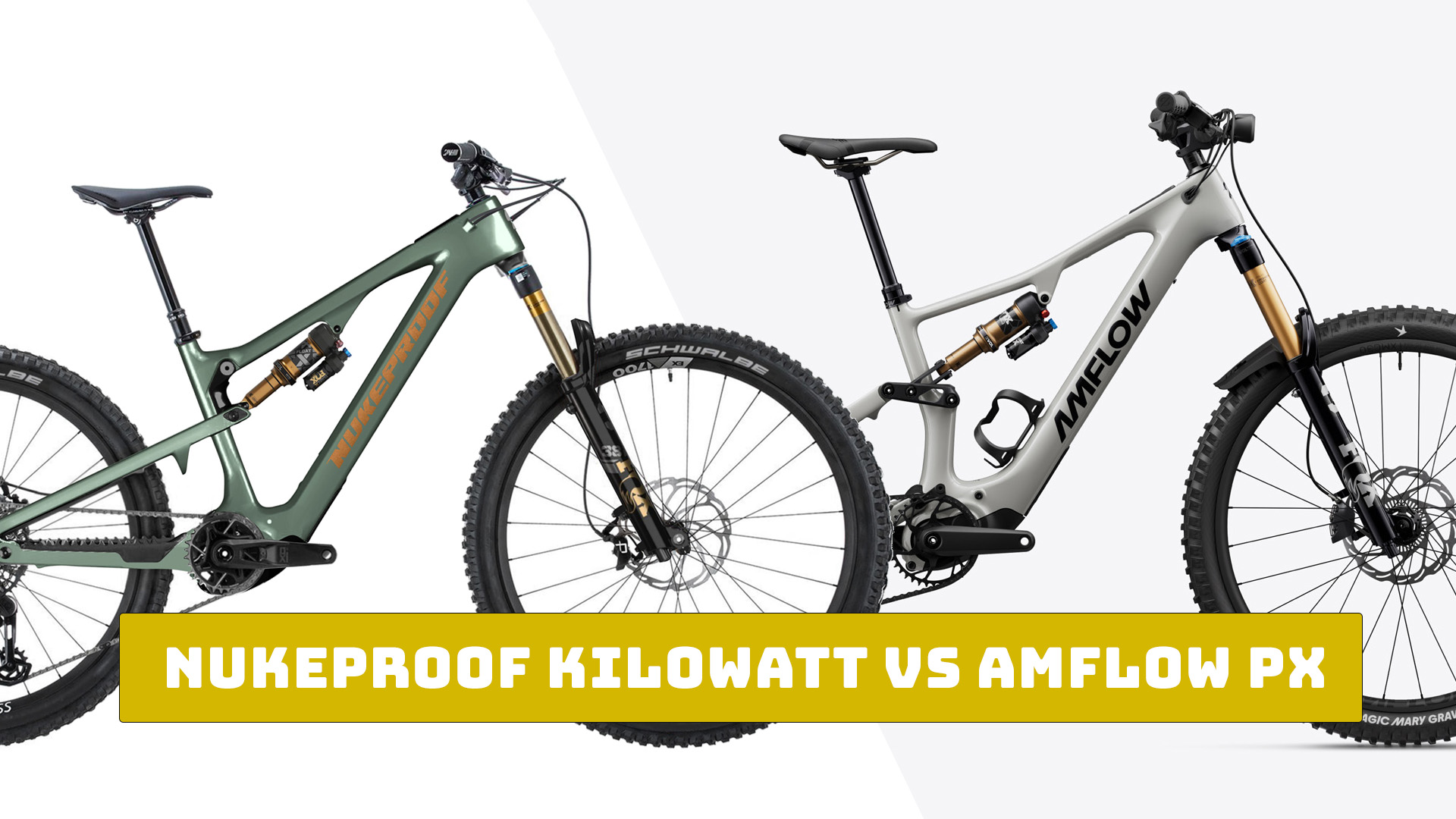 Nukeproof Kilowatt vs Amflow PX | Welke Avinox e-MTB is beter?