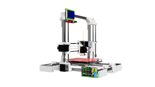 A 3D printed designed to re-use parts from an older machine