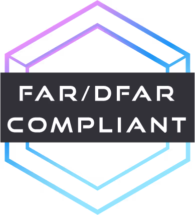 Badge for FAR/DFAR compliant