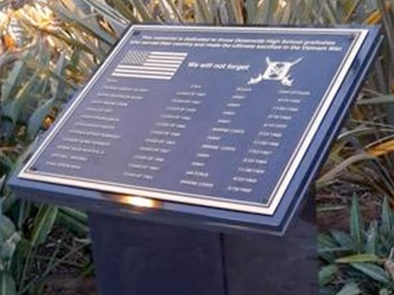 Oceanside HIgh School Vietnam Memorial