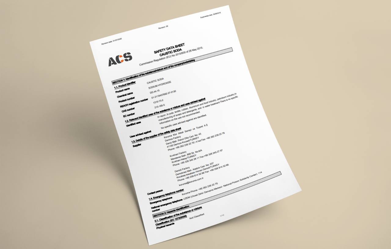 Apa Itu MSDS Caustic Soda dan Mengapa Penting Dipahami?