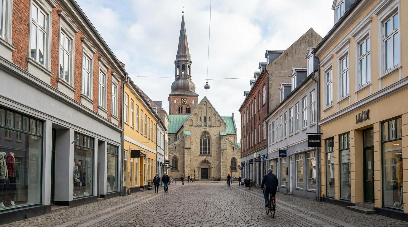 Gadebillede fra Aalborg centrum
