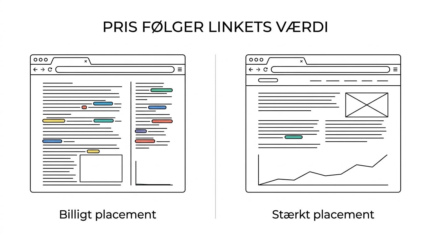 Sammenligning af link insertion, guest post og digital PR med forskelle i prisniveau, kontrol, hastighed og redaktionel troværdighed.