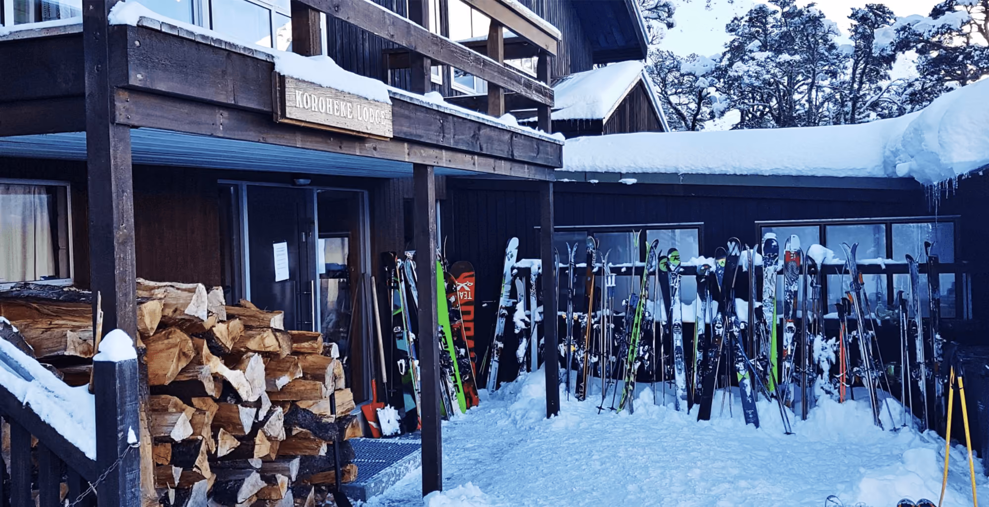 Koroheke Lodge full with skiers