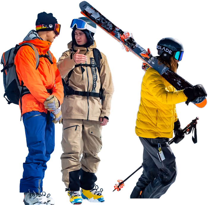 two snowboarders