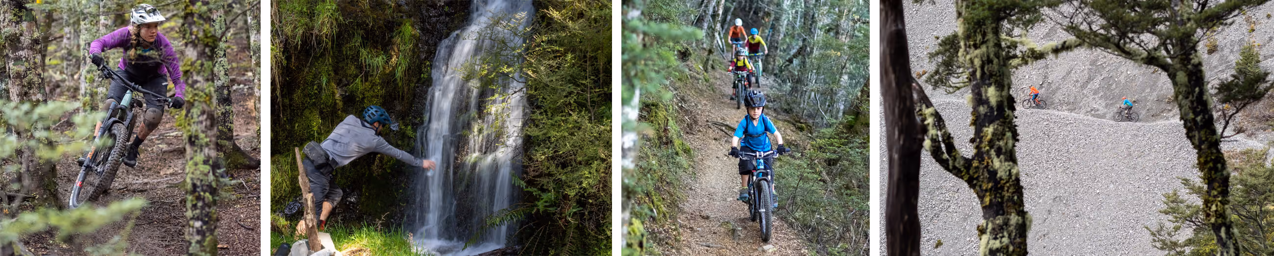 Mountain biking in the Craigieburn ranges.